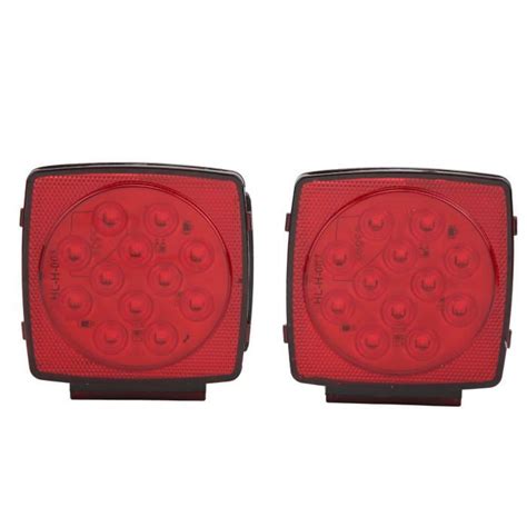 Dilwe Feux Arri Re Remorque Led Carr S V Haute Luminosit Pour