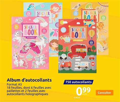 Promo Album D Autocollants Chez Action ICatalogue Fr