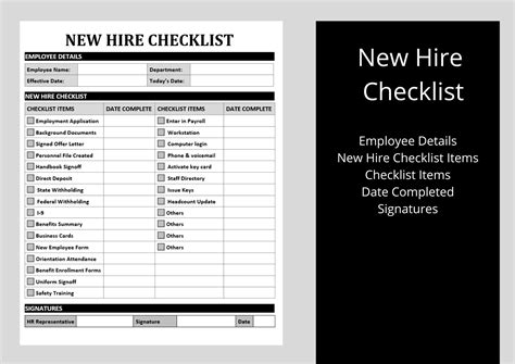 New Hire Paperwork Hr Forms New Hire Packet Editable Etsy Australia