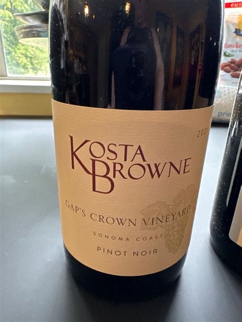 Kosta Browne Pinot Noir Gap S Crown Vineyard Usa California