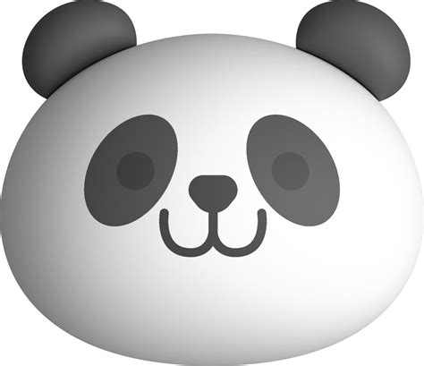 Rosto De Panda 3d Emojis Fofos De Rosto De Animal Adesivos Emoticons