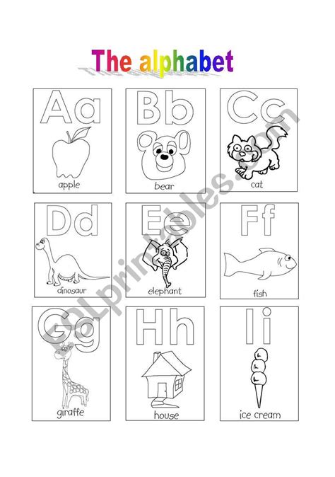 The Alphabet Esl Worksheet By Teacheradri