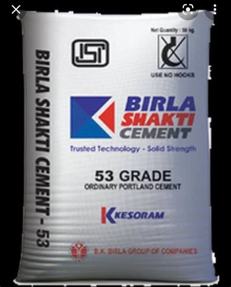 BIRLASHATHI OPC 53 GRADE CEMENTS Packaging Size 50kg At Rs 415 Bag In