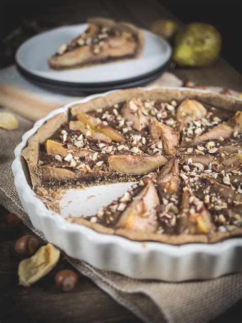 Tarte aux Poires Chocolat Crème de Noisette Châtaigne NOYAU PÉPIN