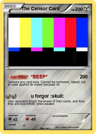 The Censor Card Blank Template - Imgflip