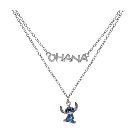 Colgante Disney Plata Ag C Stitch Ohana Joyeriacanovas