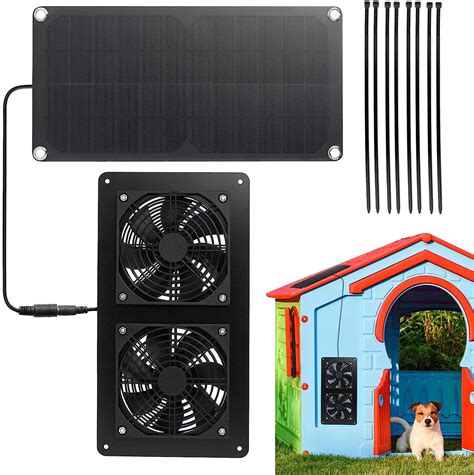 Solar Powered Fan 10w 12v Solar Window Fan Solar Roof Attic Exhaust Fan Thermostat Solar