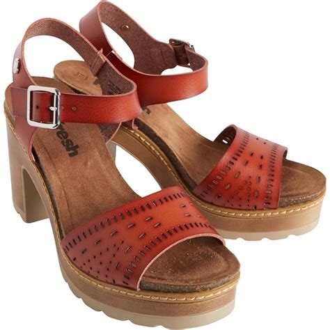 Buy Refresh Womens Block Heel Sandals Camel