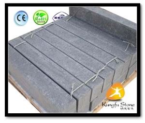 Flamed Black Basalt Kerbstone