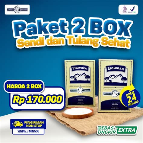 Jual Etawaku Platinum Paket Box Susu Bubuk Kambing Etawa Solusi