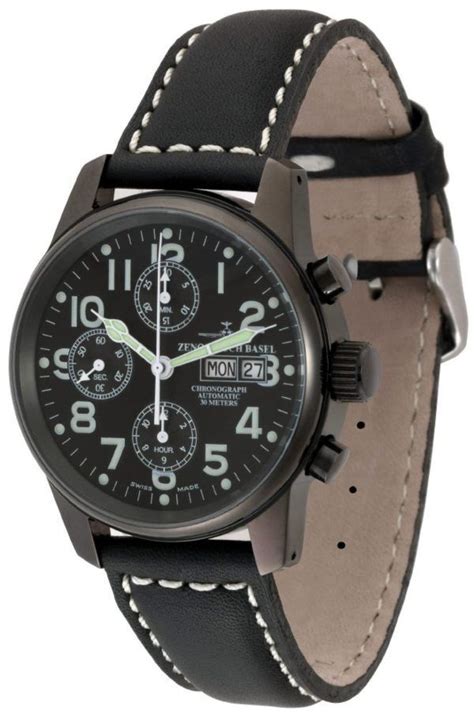 Classic Pilot Date ZENO WATCH BASEL Khaki Boots Basel Chronograph