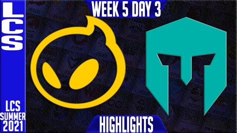 Dig Vs Imt Highlights Lcs Summer 2021 W5d3 Dignitas Vs Immortals