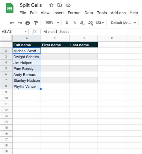 How To Split Cells In Google Sheets Kieran Dixon