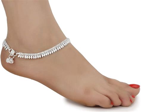 Pair Anklets Payal Indian Anklets Silver Paayal Payjeb Etsy