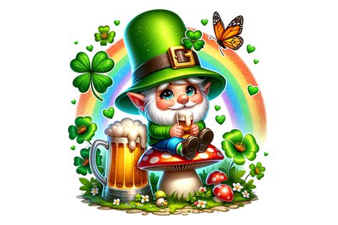 Cute Gnome St Patricks Day Clipart Graphic By Thedigitalstore247