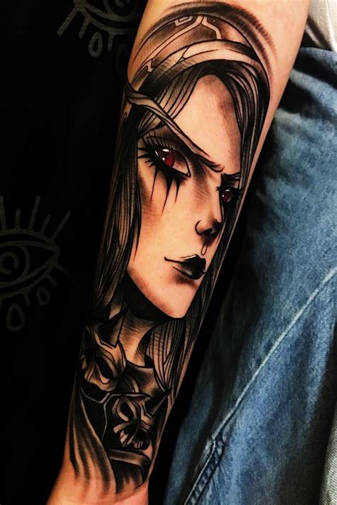 Dark Lady Sylvanas Windrunner Sylvanas Windrunner Tattoos World Of Warcraft