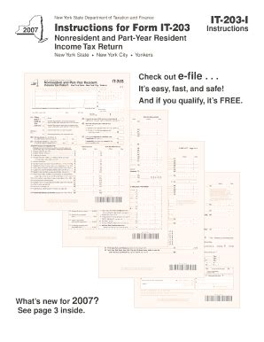 Fillable Online Tax Ny IT 203 I New York State Department Of Taxation