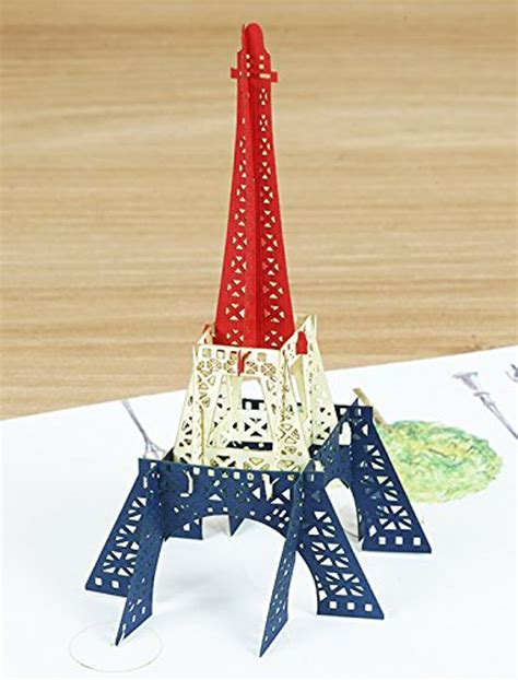 Eiffel Tower 3d Pop Up Card Paris 3d Pop Up Card Thank You Greeting Card For Architecture