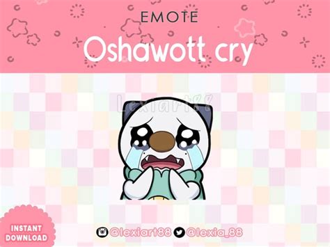 Oshawott Cry Pokémon Emotes Twitchdiscordyoutube Etsy Ireland