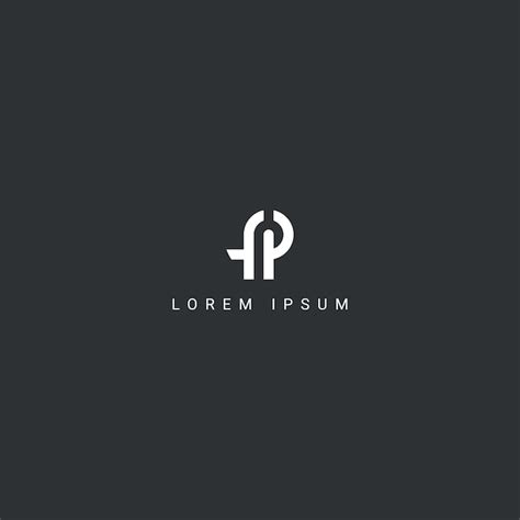 Premium Vector Creative Minimal Letter Fp Pf Logo Monogram Icon