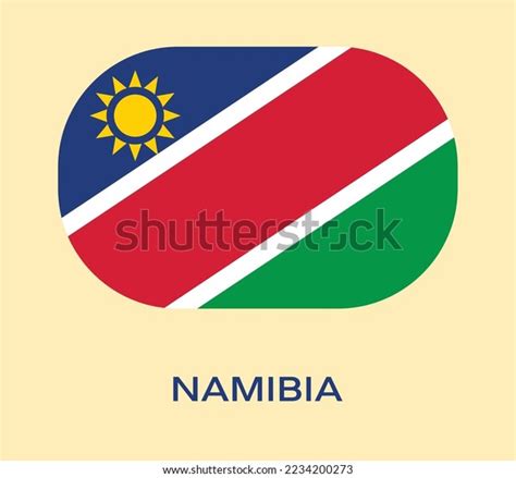 Flag Namibia Namibia Flag Vector Illustration Stock Vector Royalty