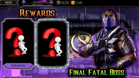 Mk Mobile Fatal 200 Final Edenian Tower Rewards Can I Get Mk11 Rain