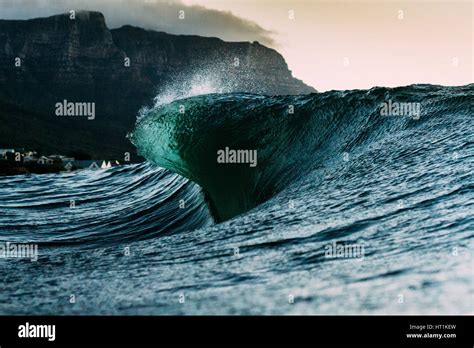 Wave About To Break Stock Photo Alamy