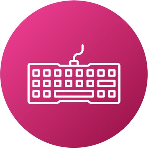 Estilo Del Icono Del Teclado De Diseño Vectorial Vector Premium