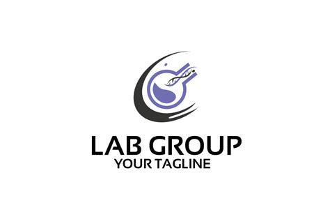 Lab Group Logo Template Branding And Logo Templates Creative Market