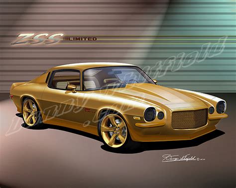 1970 Chevrolet Camaro Art Prints By Danny Whitfield The Automotive