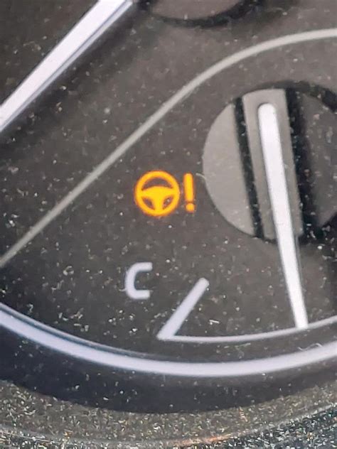 2019 Camry Se What Does This Light Signify Steering Wheel Followed By Exclamation Point