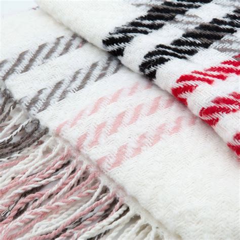 Knitted Scarf White - Pestemal