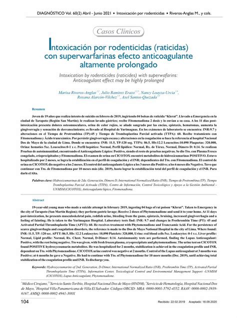 PDF Casos Clínicos EFECTO ANTICOAGULANTE ALTAMENTE DOKUMEN TIPS