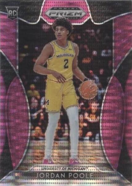 2019 20 Panini Prizm Draft Picks Pink Pulsar Prizm 28 Jordan Poole