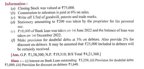 DK Goel Solutions ISC Q 20 Chapter 20 Final Accounts With Adjustments