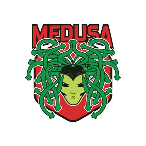 Medusa Snake Hair Mascot Logo For Your Business Vector Illustration