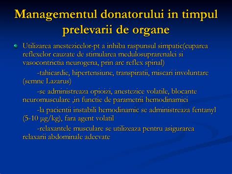 Anestezia si terapia intensiva a donatorului de organe - ppt κατέβασμα