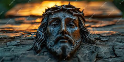 Viernes Santo Jesucristo En La Crucifixión Un Conmovedor Símbolo De