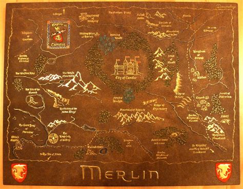 Kingdom Of Camelot Map Merlin On Bbc Map King Arthur