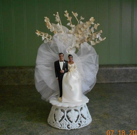 Vintage African American Wedding Cake Topper