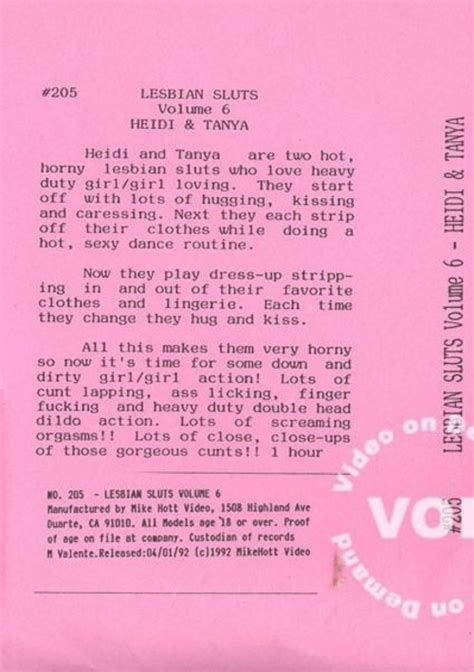 Watch Lesbian Sluts Volume 6 With 6 Scenes Online Now At FreeOnes