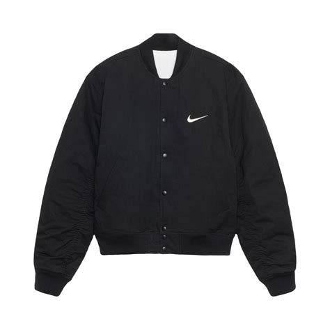 StÜssy X Nike Reversible Varsity Jacket Sail Black Editorialist