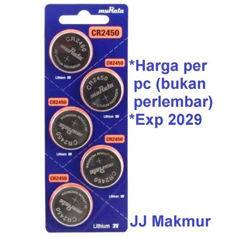 Jual Battery Murata Cr Lithium Original V For Watch Baterai Coin