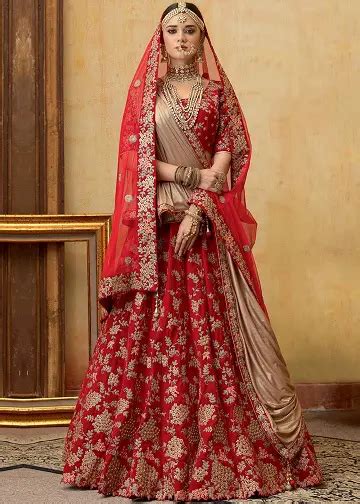 Naina De Akhay Red Bridal Lehenga Set Lupon Gov Ph