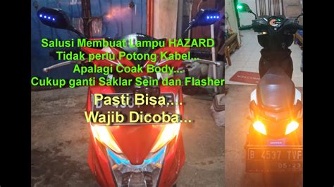 Tutorial Cara Membuat Lampu Hazard Motor Beat Youtube