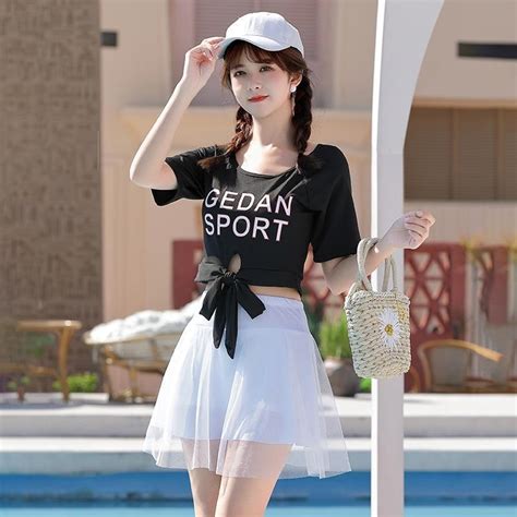 Hot Spring Swimsuit Women Split Sexy Skirt Bikini Korean Style
