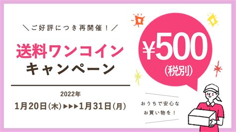 【終了】ご好評につき！ネットショップ送料ワンコインキャンペーン再開！ 銀座ソレイユ ホームページ