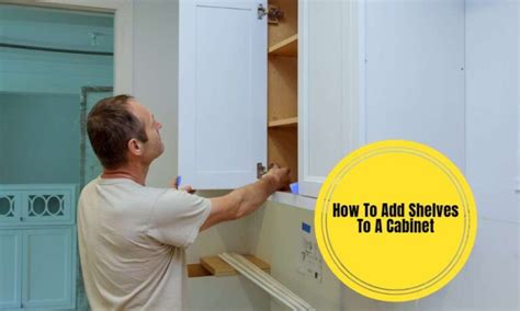 How To Add Shelves To A Cabinet