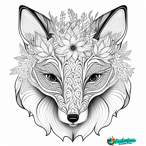 Ausmalbild Mandala Fuchs Entspannung Und Kreativit T F R Kinder Und