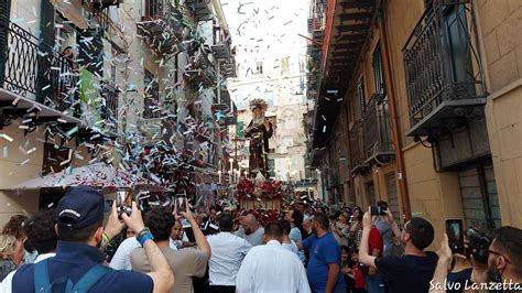 PALERMO PROCESSIONE DEL SIMULACRO DI SANTA RITA AL CAPO 02 06 2022